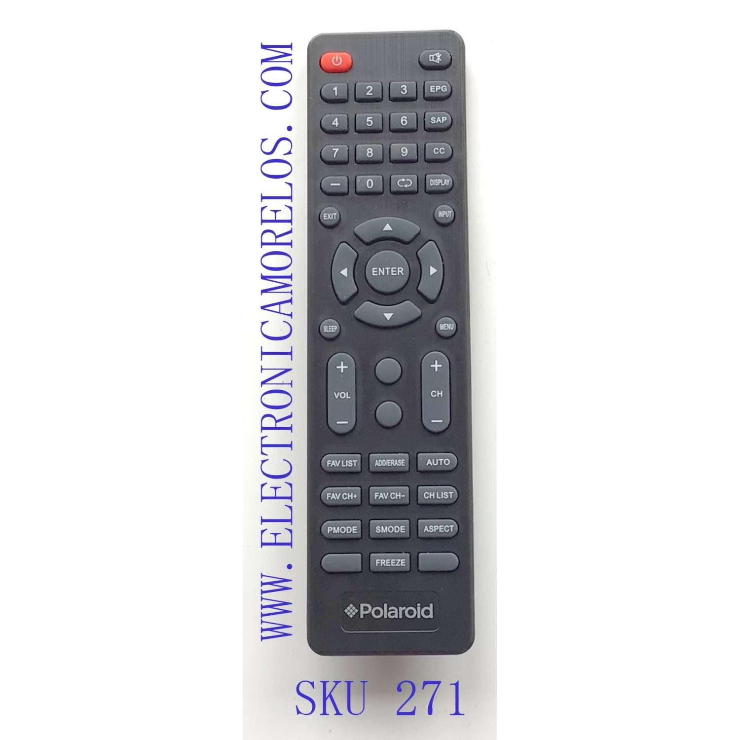CONTROL REMOTO PARA TV LCD LED POLAROID / NUMERO DE PARTE CE-M37/GENERICO / MODELO CE-M37/GENERICO